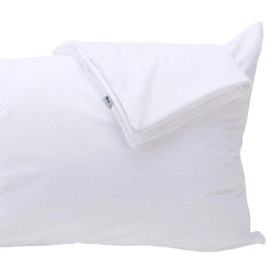 Feather Proof Pillow Protectors with Zipper Standard Size 2 Pack - 100% Water...