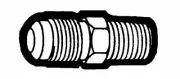 Holyoke 48-68 3/8 X 1/2 FLARE Tube to Male Pipe Straight Adapter