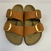 Birkenstock New w/ Box Arizona Big Buckle Pecan Nubuck Leather Reg Select Size