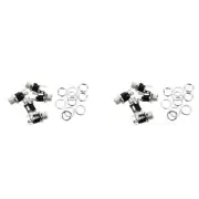 10 Pcs 5.5mmx2.1mm DC Jack Socket Female Panel Mount Connector O2Y42537