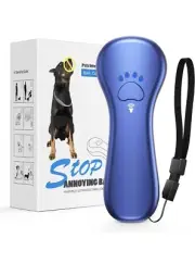 Rechargeable Ultrasonic Dog Bark Deterrent, 16.4 Ft Control Range, Portable