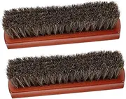 SOPOTUTU 2Pcs Shoe Polish Kit with Handle for Cleaning and Buffing Boots Comfortable Grip Shoe Brush for Leather Shoes Multi Function Shoe Care Tool