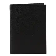 Pierre Cardin RFID Blocking Leather Passport Holder Black