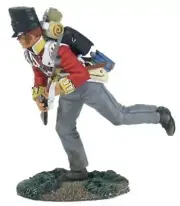 W. Britain -British 44th Foot Light Company Crouching Running #36123