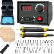 FIRElood Pyrography Wood Burning Kit Professional Wood Burner Tool Dual Pen 30