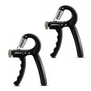 2x Exercise Power Strength Hand Grip Wrist Adjustable Training Gym Forearm 10-60Kg