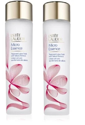 Estee Lauder Mirco Essence Skin Treatment Lotion Sakura Ferment 6.7 ozX2 SEALED