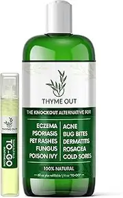 The Knockout Alternative For Eczema, Psoriasis, Acne, Dermatitis, Rosacea, Cold Sores, Pet Rashes, Bug Bites, Fungus, Poison Ivy, Any Skin Inflammation 1 8oz + 1/4oz "To Go" Bottle