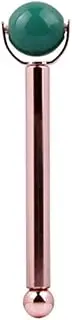 Natural Rose Quartz Jade Roller Facial Massage Crystal Stone Jade Massager Slimming Face Massager-green jade