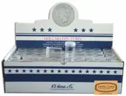 BOX OF 100 H.E. HARRIS / WHITMAN ROUND COIN TUBES FOR LARGE DOLLAR -#28830