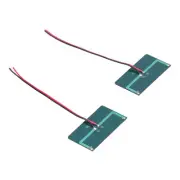 2Pcs Solar Panel Module Polysilicon Micro Glue Power Solar Cells 68x36mm 0.3W 5V