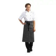 Whites Black & White Stripe Butchers Waist Apron - 760x920mm 30x36"
