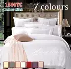 1500TC Cotton Rich Quilt/Doona/Duvet Cover Set 7 colors King/Queen/Double Size