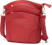 [M.lemo925] Genuine Leather Crossbody Bag for Women Small Handbag Messenger Shoulder Bag Cell Phone Pouch Fashion Sling Bag