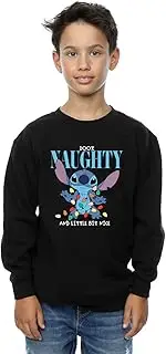 [Absolute Cult] Disney Boys Lilo & Stitch Naughty & Nice Sweatshirt