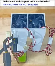 Dual Nvidia Tesla Adapter V100 P40 P100 K20 K40 K80 M10 M40 M60 Fan Not Included