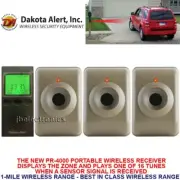 DAKOTA ALERT MTPR-4000 WIRELESS MOTION DETECTOR SECURITY ALARM - 3 SENSORS