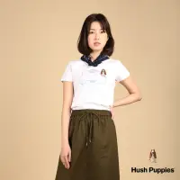 在飛比找momo購物網優惠-【Hush Puppies】女裝 T恤 質感品牌印花刺繡狗T