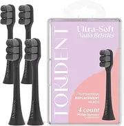 Replacement Brush Heads for Philips Sonicare Electric Brush - Ultra Soft Toothbrush Heads for Sensitive Teeth & Gums - Replacement Head with 10,000 Wave Cut Nano Bristles - 4 Pack - Stealth