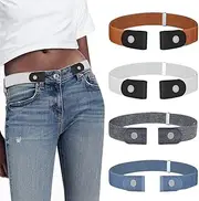 [CATOR] Ladies' Buckle-Free Stretch Elasticated Belt for Men and Women, Belt Women, No Buckle, Belt without Buckle, Nvisible Belt for Jeans and Trousers