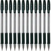 NEW 12x Pilot BPS-GP Ballpoint Pen Fine 0.7mm Black Box BULK