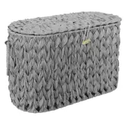 Toilet Paper Basket,Wicker Toilet Paper Storage with Lid,Free Standing,Decora...