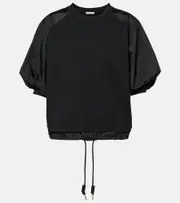 [Moncler] Moncler Cotton jersey T-shirt UK 16 black