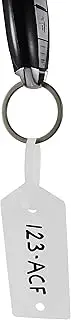 Self-Locking Arrow ID Key Tags (White) | Plant Nursery Automotive Industry IT Cable Ties Marker Organizer Strong UV- and Waterproof