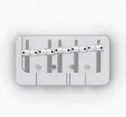 Hipshot 5-String B-Style Aluminum Bass Bridge, Chrome 5B5FM3AC