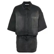 [Alexander Wang] Pre-Styled Short Sleeve Minidress In Cotton