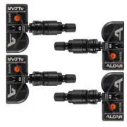 4 Alcar pre-programmed TPMS Sensors schwarz for RENAULT ALASKAN ALPINE A110 CAPT
