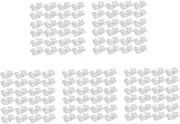 Cabilock 2sets Dog Panel Clamps Set Cat Crate Door Latch Pet Carrier Fasteners Wire Cage Clips 40pcs*2