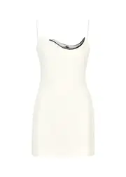 David Koma Embellished Crepe Mini Dress - White - 6 (UK6 / XS) 6 (UK6 / XS)
