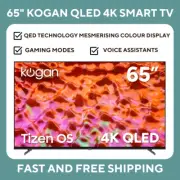Kogan 65 Inch QLED UHD 4K Resolution Dolby Tizen Smart TV & Home Theatre AU NEW!