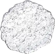 RORPOIR Chic Glass Plate for Salad Serving Meal Division for Fruit Snack Dessert Dish
