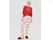 Peter Alexander Women’s Wine O’Clock Easy PJ Pants and LS Sleep Tee - Size XXS