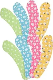 MAGICLULU 4Pairs Washable Toilet Seat Covers Soft Warm Closestool Mats for Home Bathroom Yellow Blue Pink Green and Practical Toilet Seat Pads for Comfort and Style