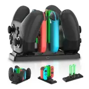Controller Charger Dock for Nintendo Switch, 6 in 1 Charging Station for Nint...