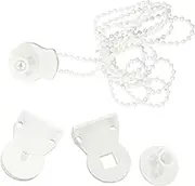 2 Sets Curtain Accessories Curtain Weights for Roller Blind Repair Kit Convenient Chain Screw Roman Blind p Clip Roman Blind Clips Blind Repair Clip Grey Blinds for Cord Pom White