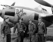 Lockheed P-38 Lightning Pilot Crew "Big Jim" Nose Art WWII WW2 8x10 Photo 19b
