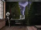 3D Mountain Waterfall Wallpaper Wall Mural Removable Self-adhesive 40