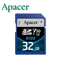 在飛比找PChome24h購物優惠-Apacer宇瞻 32GB SDHC U3 V30 記憶卡(