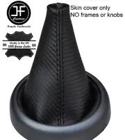 BLACK STITCH CARBON FIBER VINY GEAR BOOT FITS BMW MINI R50 R52 R53 2001-2006 (for: Mini)