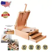 Multi-Functional Sketch Box Easel with 4K Pad Support - Lightweight & Secure