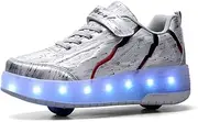 Kids Roller Skates Shoes Light Up Shoes with Wheels Led Sport Sneaker for Boys Girls Birthday Thanksgiving Christmas Day