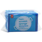 Essentials Non-Scratch Sponge Scourers Scourers 3 Pack