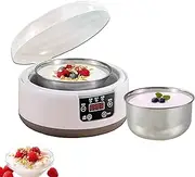 Probiotic Yogurt Maker Constant Temperature 36 Hours Yogurt Machine 1.2LAutomatic Digital Display, Suitable for Family Breakfast, Lunch and Dinner (Model A, One size)