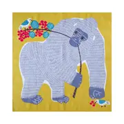 Musubi 50 Kata Kata Yellow Gorilla Furoshiki Wrapping Cloth