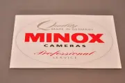 Minox Cameras Professional Service Sticker