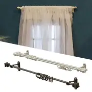 2Pcs 1/12 Mini Curtain Rods Home Furniture Accessories Window Curtain Accessory